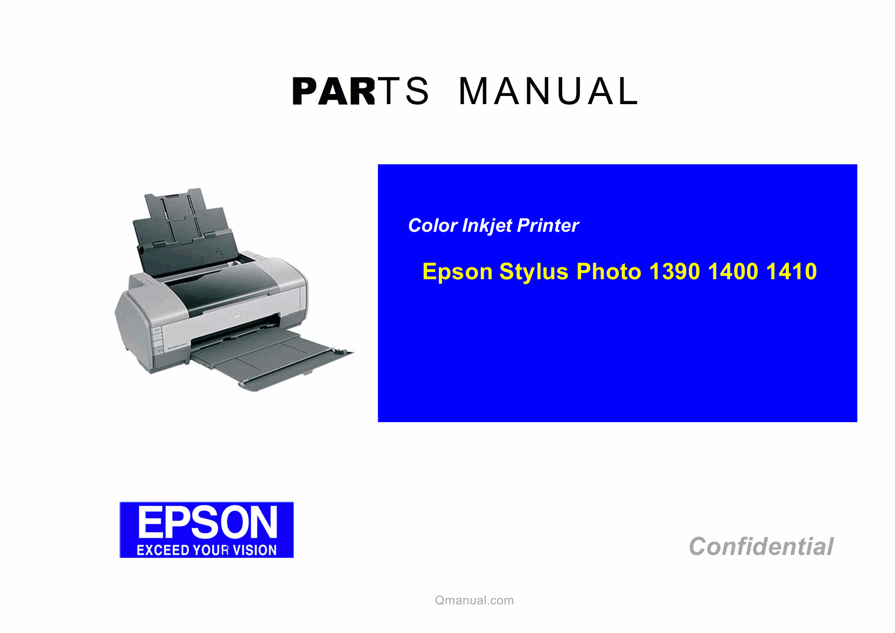 EPSON StylusPhoto 1390 1400 1410 Parts Manual-1 EPSON StylusPhoto 1390 1400 1410 Parts Manual-1